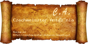 Czechmeiszter Antónia névjegykártya